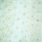 Classic White Floral Chikankari Work Dyeable Organza Jacquard Fabric