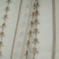 White Dyeable Heavy Zari Sequins Embroidery Georgette Fabric DR-32386