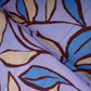 Light Lavender Floral Print Satin Linen Fabric MT-30983