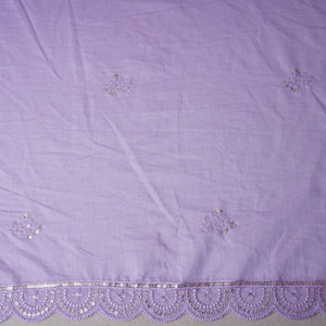 Lavender Embroidery Chanderi Dupatta DC-30336 - TradeUNO