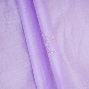 Lavender Embroidery Chanderi Dupatta DC-30336 - TradeUNO