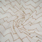 Off White Dyeable Chevron embroidery Mul Chanderi Fabric VF-32048