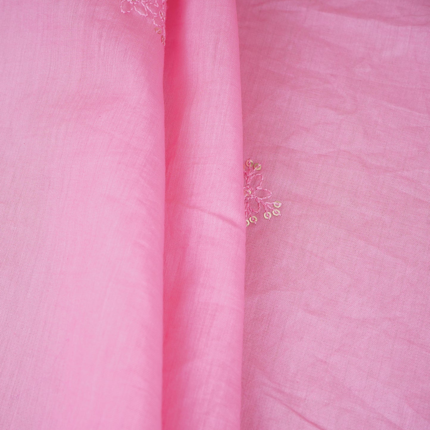 Pink Embroidery Chanderi Dupatta DC-30342