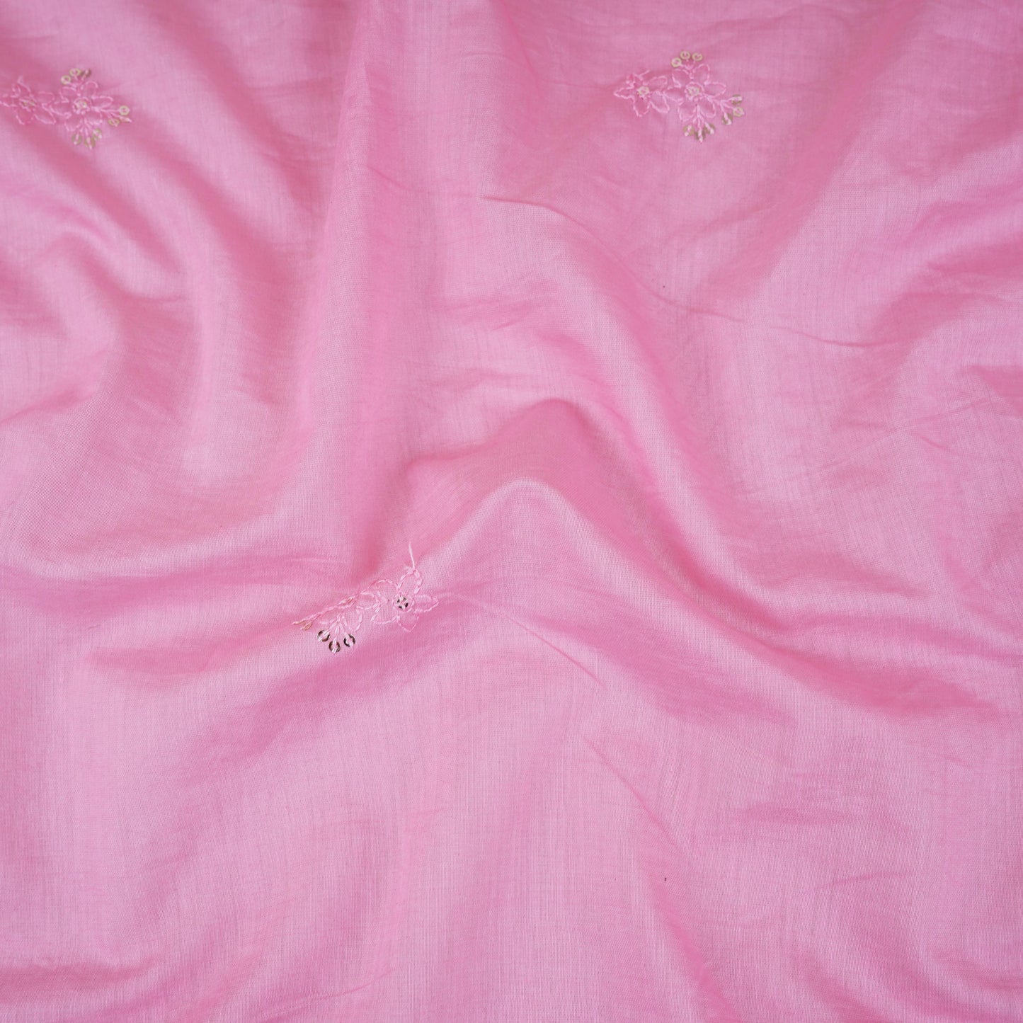 Pink Embroidery Chanderi Dupatta DC-30342