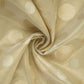 Golden & Silver Polka Dot Kanjivaram Silk Fabric MTI-32456