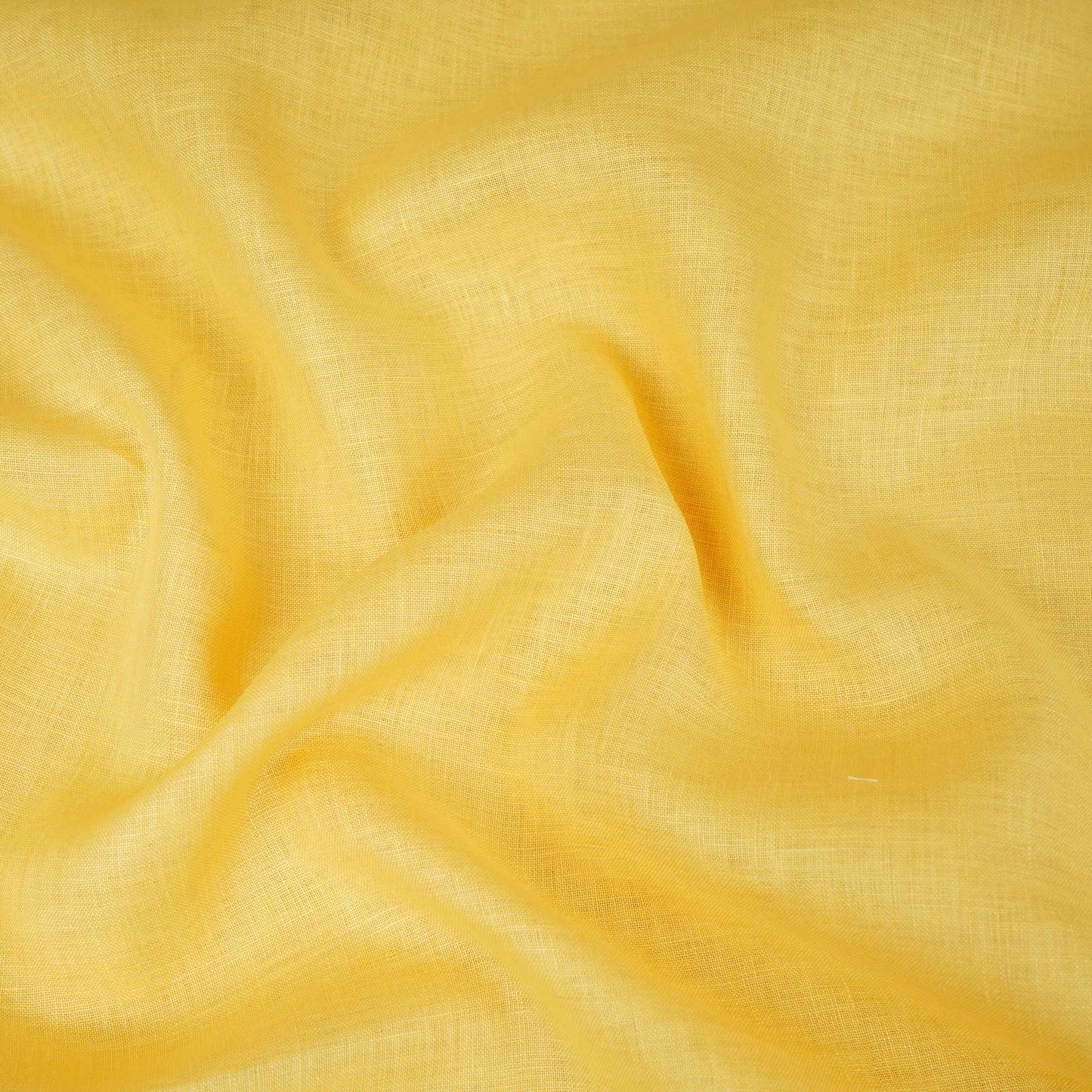 Mustard Yellow Solid Pure Linen  60 Lea Fabric UT-30495