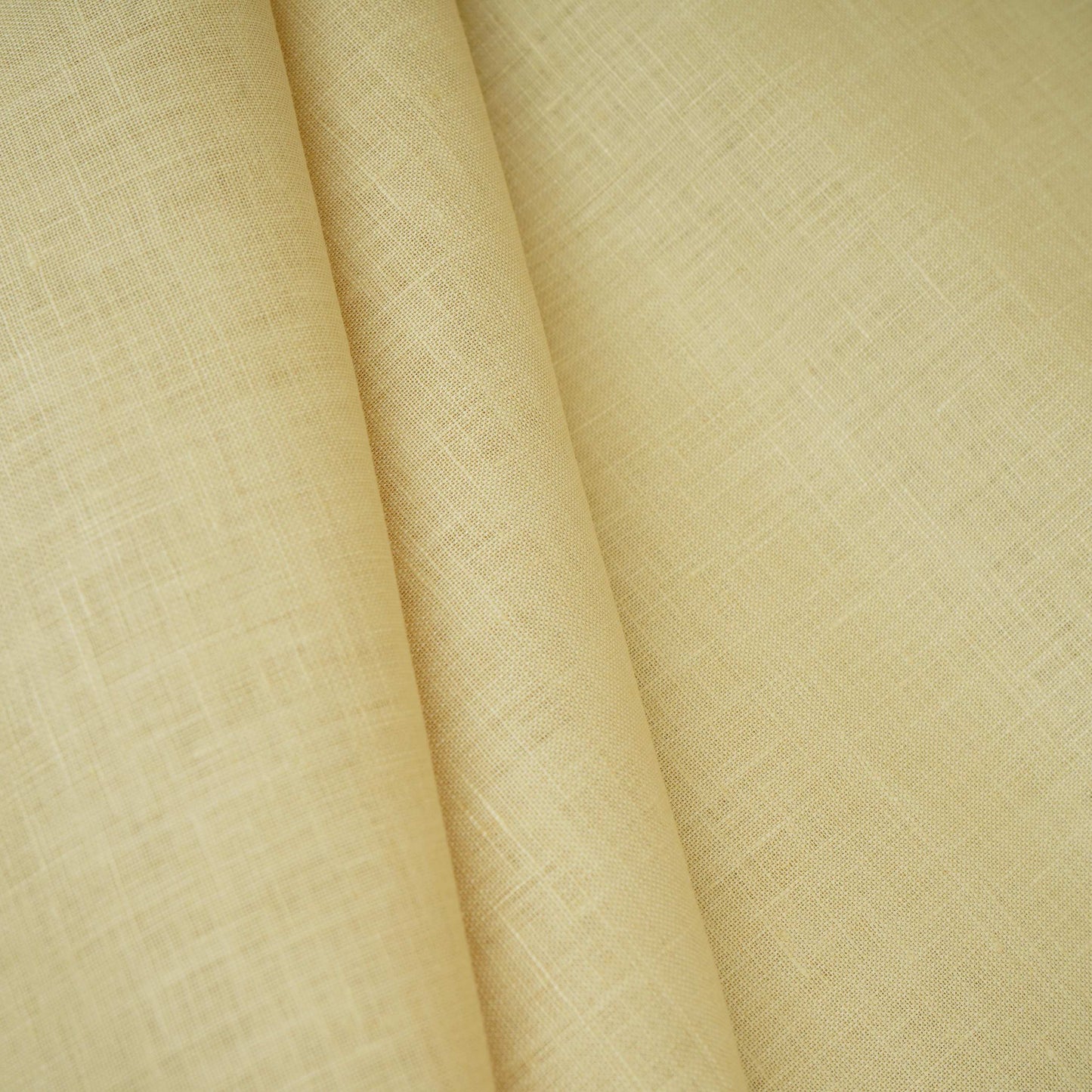 Beige Solid Pure Linen 60 Lea Fabric UT-30492