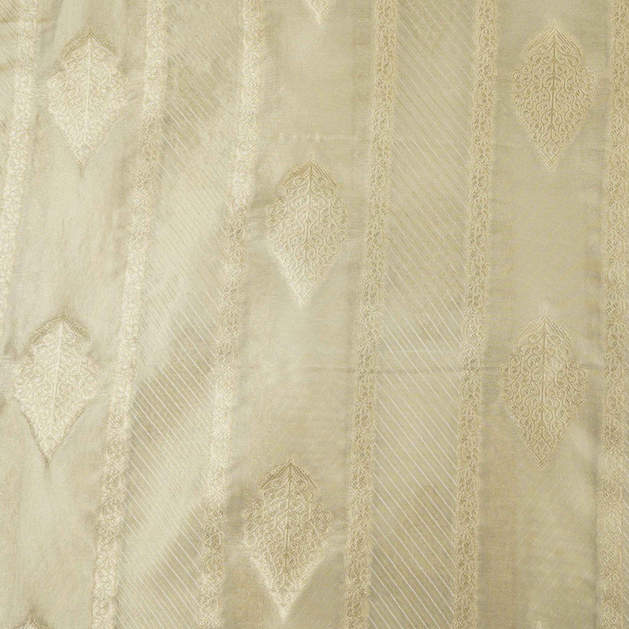 Golden Floral Buta Kanjivaram Silk Fabric MTI-32457 - TradeUNO