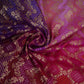 Purple 4D Bandhani Cutdana Embroidery 60x60 Georgette Fabric TF-32431