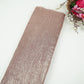 Dusty Pink With Plated Chiffon Foil Fabric LI-32171