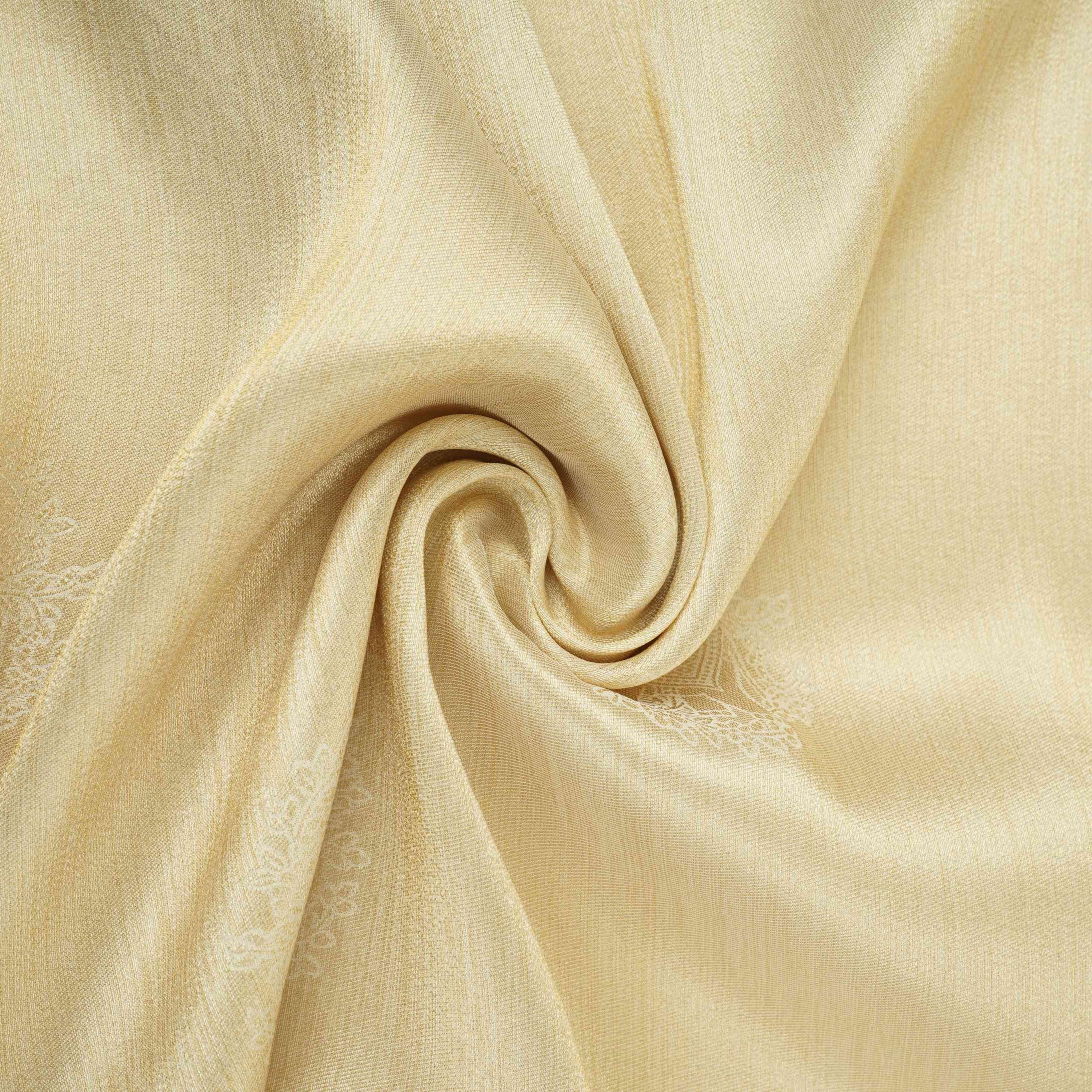 Golden Floral Buta Kanjivaram Silk Fabric MTI-32458 - TradeUNO