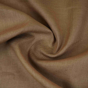Brown Solid Pure Linen 60 Lea Fabric UT-30486 - TradeUNO