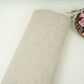 Natural Beige Solid Linen Jute Fabric RS-32454