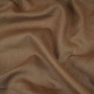 Brown Solid Pure Linen 60 Lea Fabric UT-30486 - TradeUNO