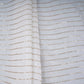 White Zari Sequence Chinnon Fabric STF-30657