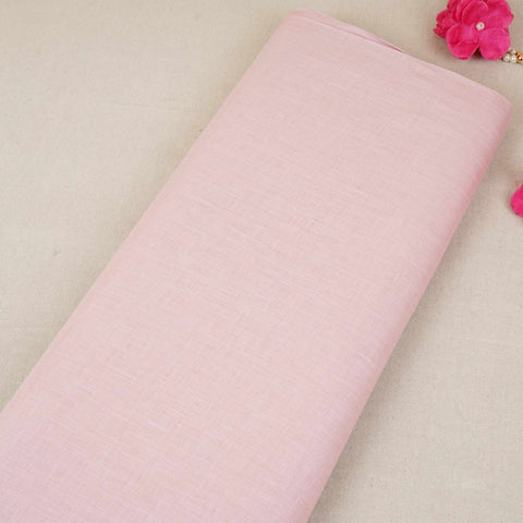 Pink Solid Pure Linen Fabric UT-30490