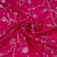 Magenta Pink cutdana embroidery with jacquard Russian Silk Fabric TF-32054
