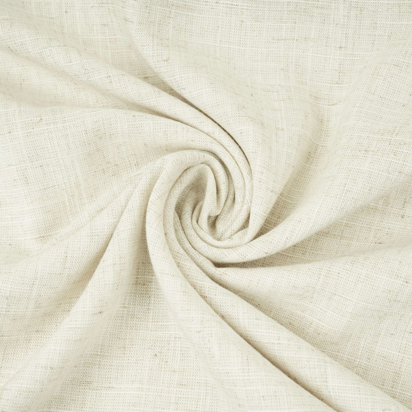 Cream Solid Linen Fabric RS-32452