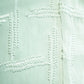 White Abstract Sequins Cut Dana Dyeable Georgette Fabric