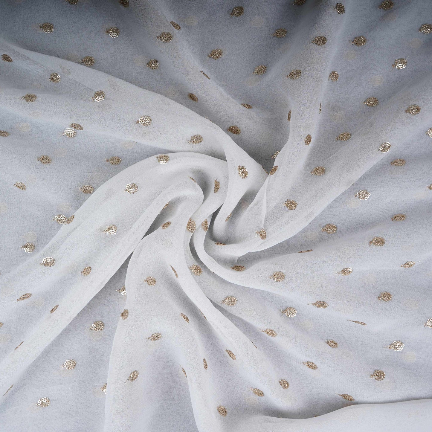 White Dyeable Georgette Fabric STF-30654