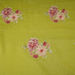 Lime Green Floral Thread Embroidery Malai Chanderi Fabric SNTF-32430