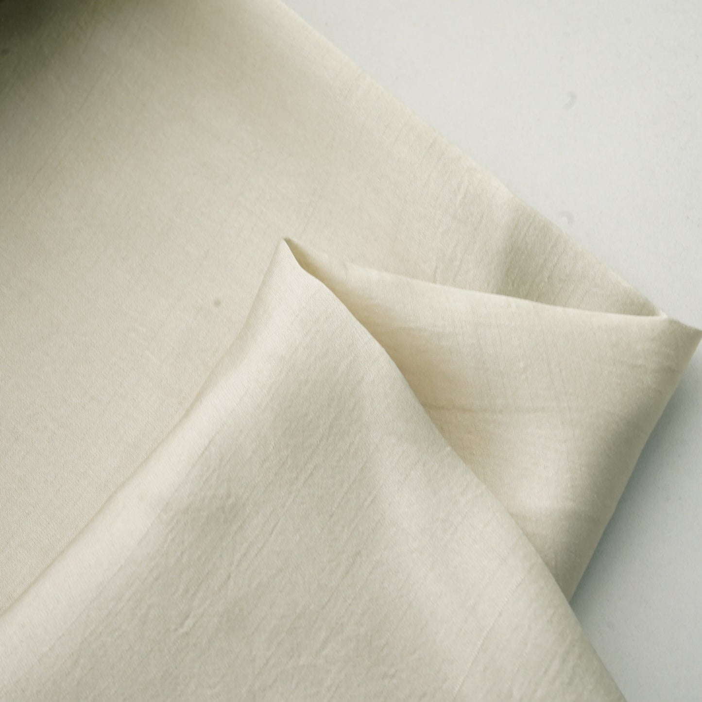 Light Beige Solid Bemberg Silk Fabric 13462