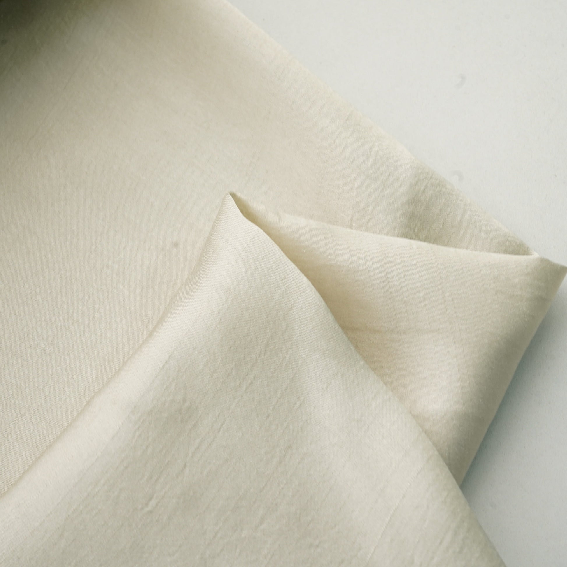 Light Beige Solid Bemberg Silk Fabric 13462