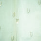 White Sequins Embroidery Chinnon Chiffon Dyeable Fabric