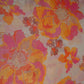 Light Grey floral with stripes print Organza Fabric VP-32008