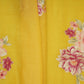 Yellow Floral Thread Embroidery Malai Chanderi Fabric SNTF-32428