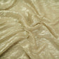 Light Gold With Plated Chiffon Foil Fabric LI-32170