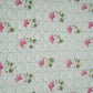 Blue & White Floral Geometrical Print Cotton Fabric DE-32459