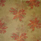 Green floral with stripes print Organza Fabric VP-32007