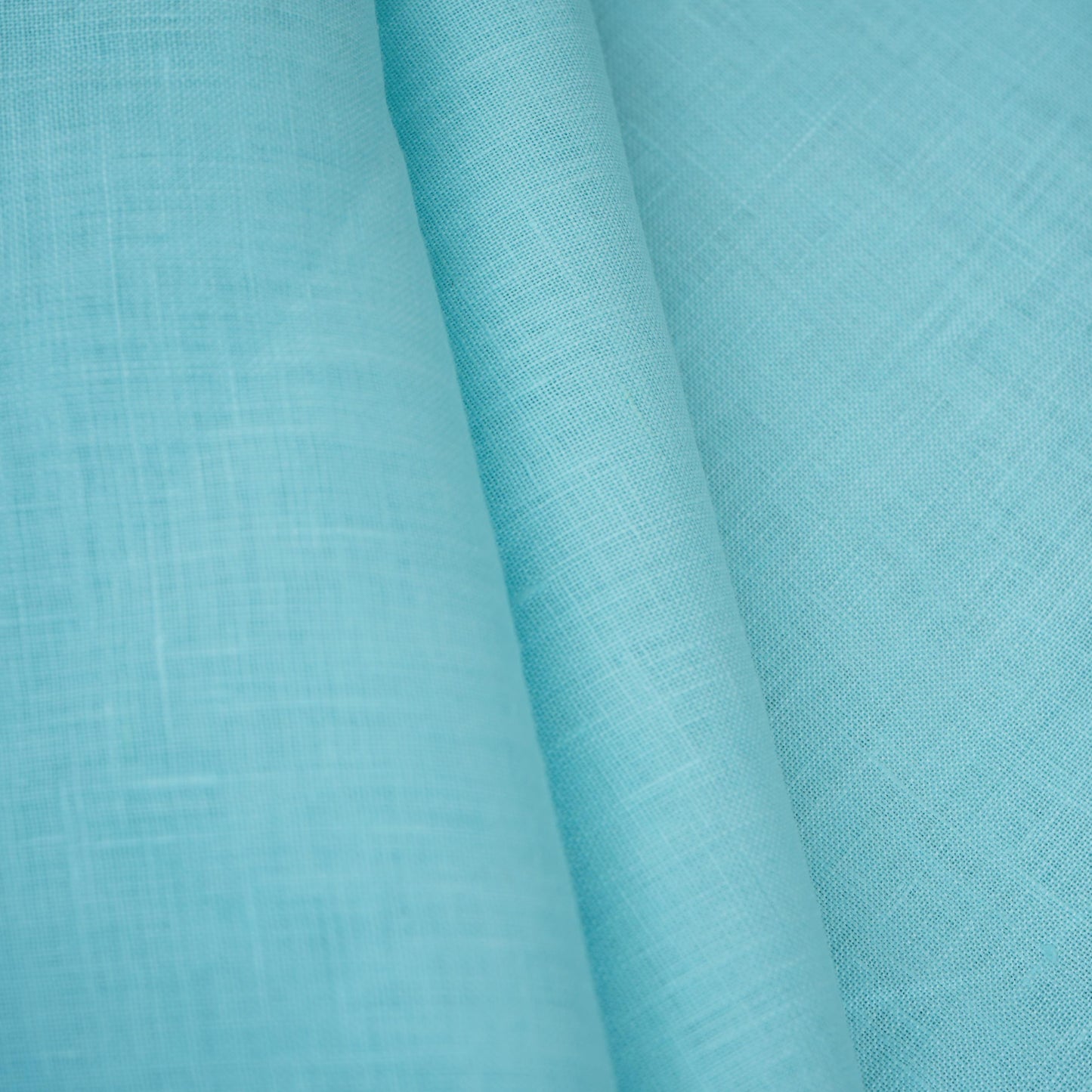 Sky Blue Solid Pure Linen 60 Lea Fabric UT-30494