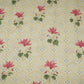 Yellow & White Floral Geometrical Print Cotton Fabric DE-32460