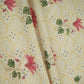 Yellow & White Floral Geometrical Print Cotton Fabric DE-32460