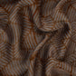 Dark Mustard Geometrical Batik Print Modal Satin Fabric EEG-32469