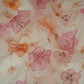Peach Applique Work Organza Fabric SGS-32113