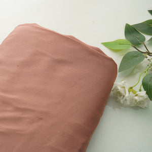 Peach Pink Solid Bemberg Silk Fabric 13435