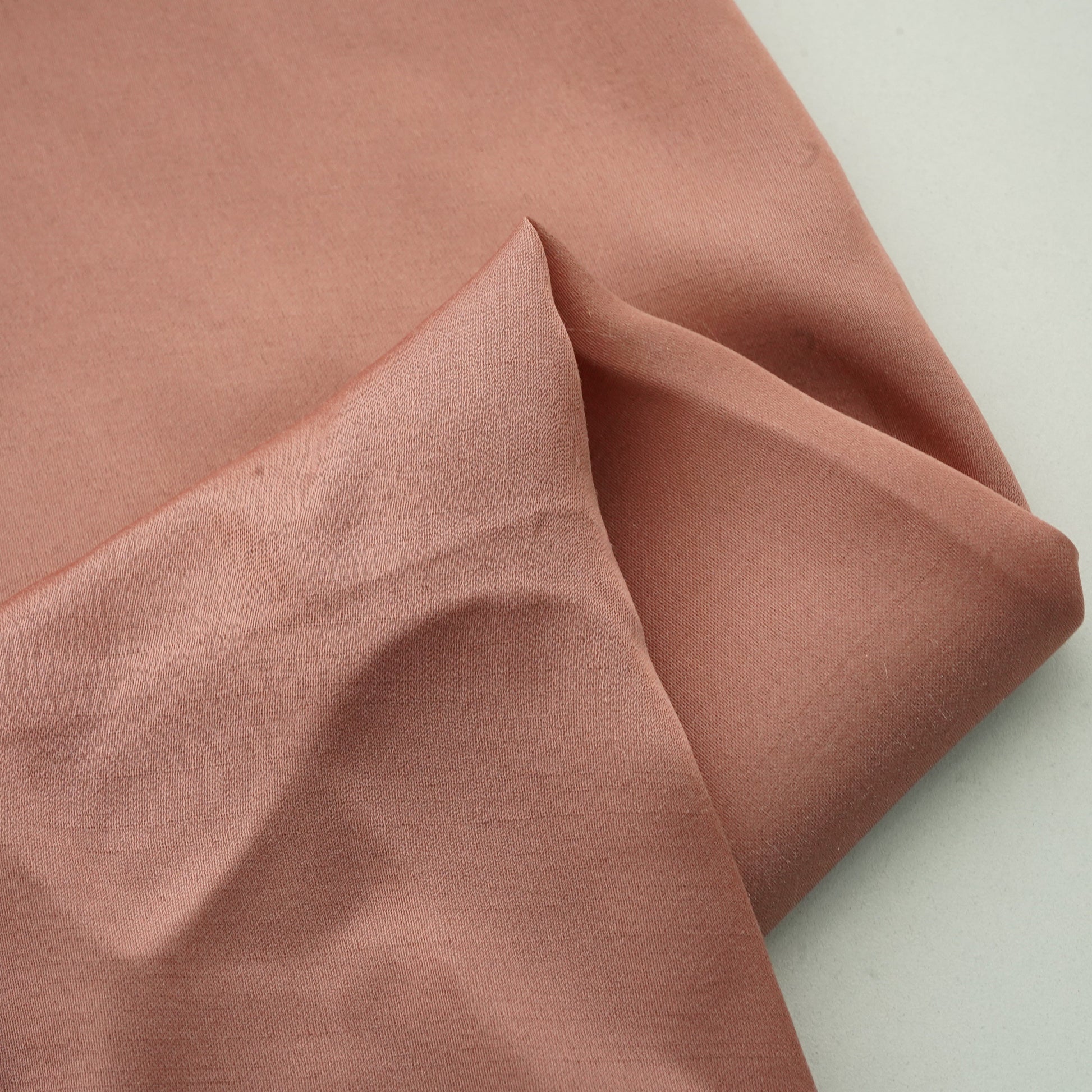 Peach Pink Solid Bemberg Silk Fabric 13435
