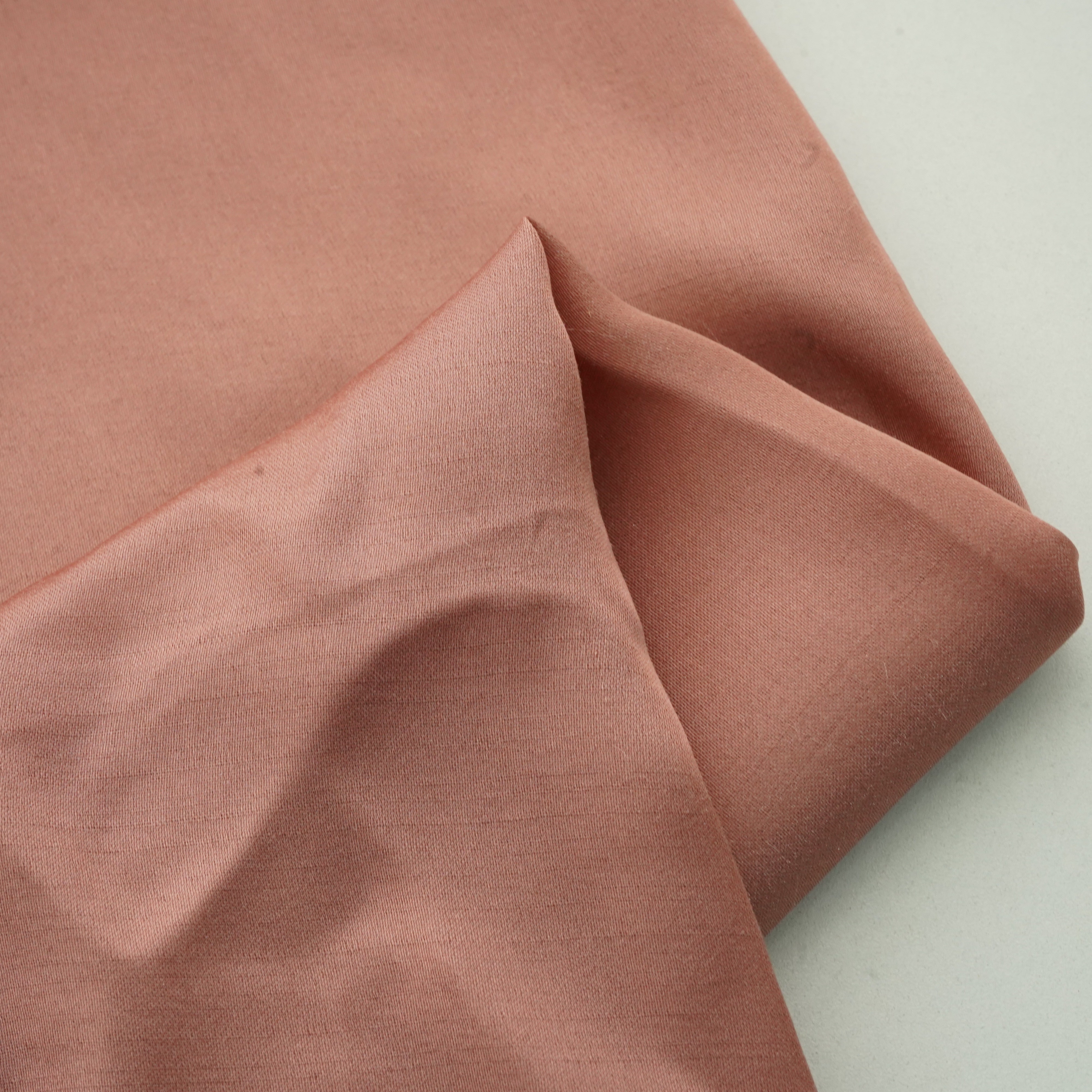 Peach Pink Solid Bemberg Silk Fabric 13435
