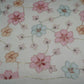 Lavender Pink Applique Work Organza Fabric SGS-32108