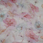 Lavender Pink Applique Work Organza Fabric SGS-32108