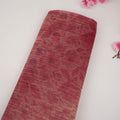 Light Pink Floral Print Crushed Tissue Fabric SU-33962