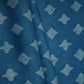 Sky Blue Block Batik Print Modal Satin Fabric EEG-32488