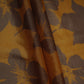 Mustard Yellow floral with stripes print Organza Fabric VP-32012