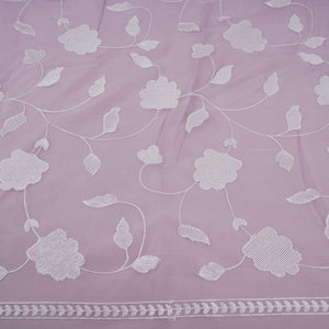 Pink Floral Jaal Embroidery 27 Gm Organza Fabric GPF-32692 – image 2 of 5