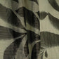 Black floral with stripes print Organza Fabric VP-32011