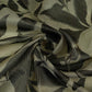 Black floral with stripes print Organza Fabric VP-32011
