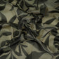 Black floral with stripes print Organza Fabric VP-32011